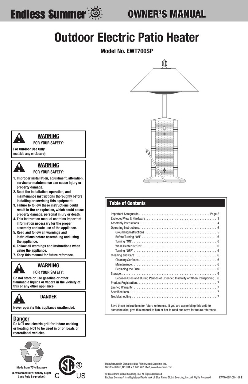 Endless Summer EWT700SP User manual
