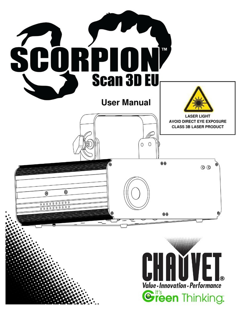 Chauvet Scorpion Scan 3D EU user manual Chauvet Scorpion Scan 3D EU user manual
