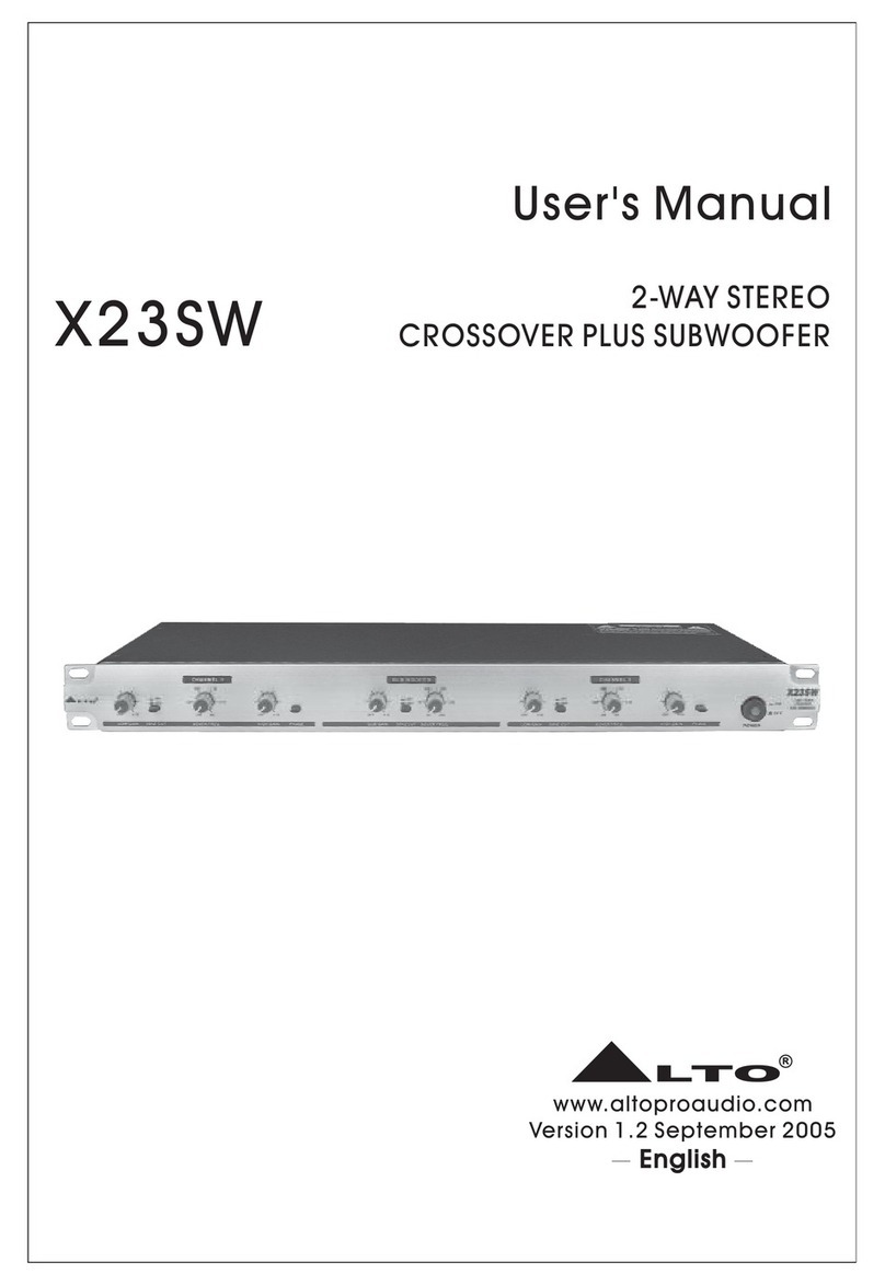 Alto X23SW user manual