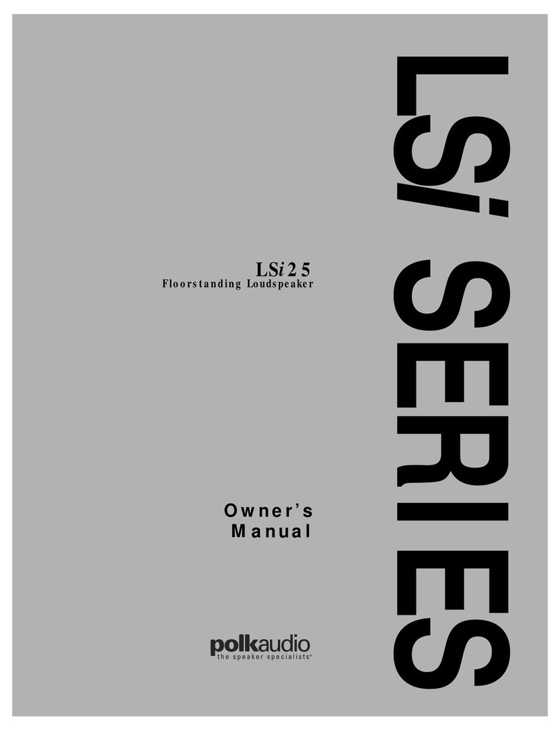 Polk Audio LSi 25 owner's manual
