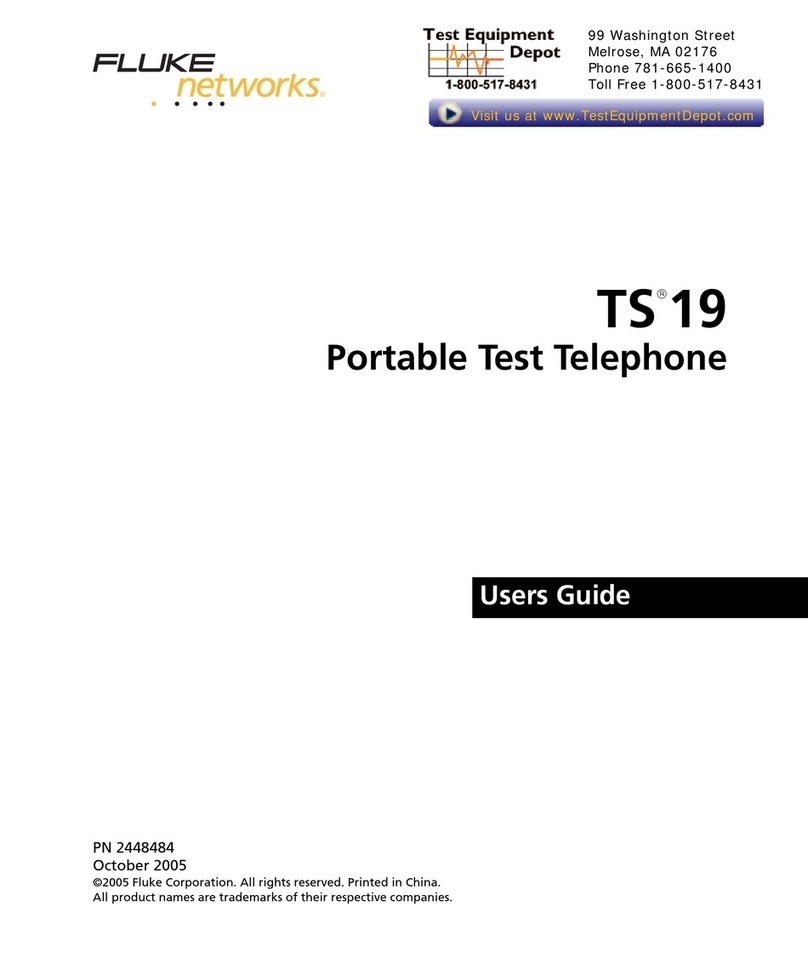 Fluke TS 19 user guide