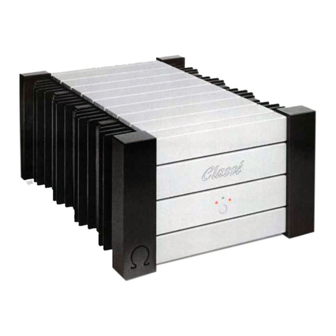 Classe Audio Omega Super Audio owner's manual