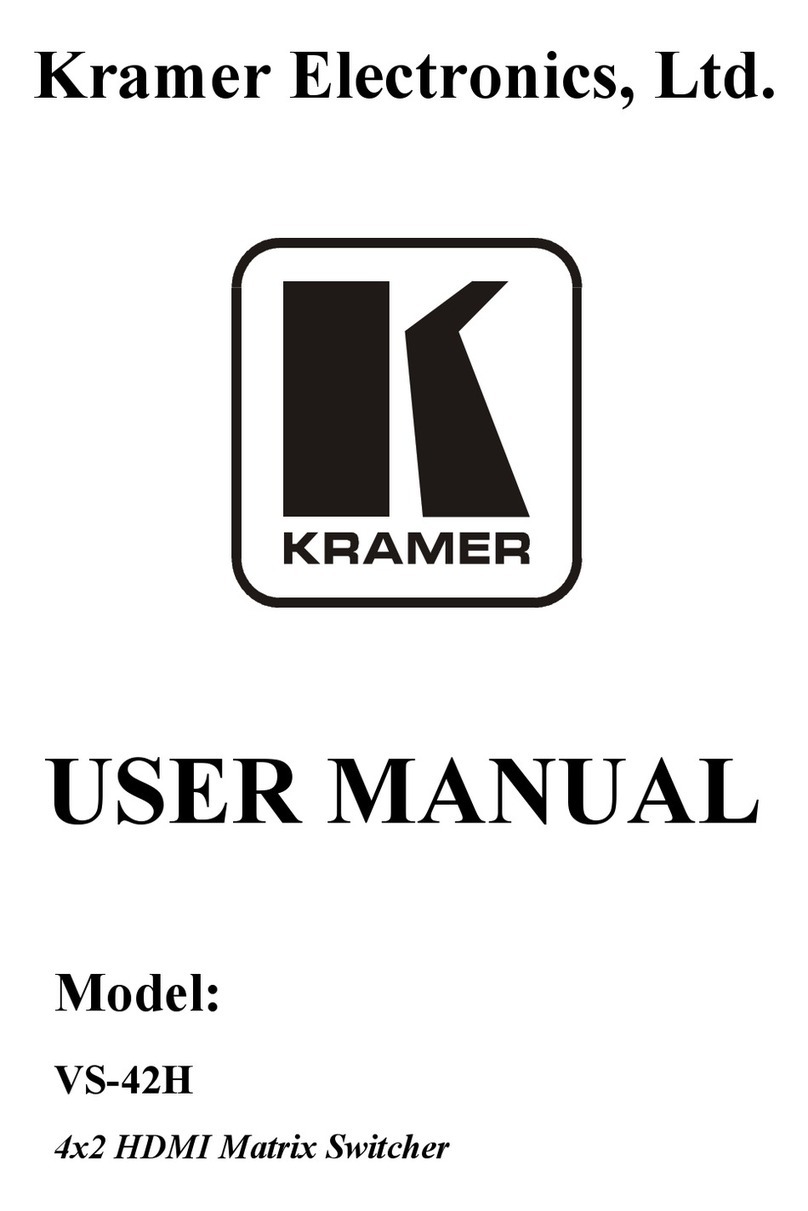 Kramer VS-42H User manual