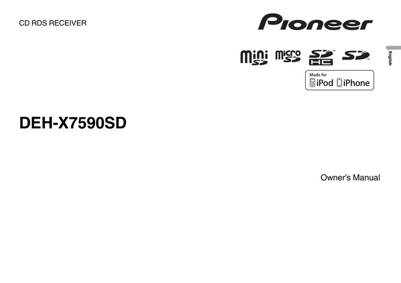 Pioneer DEH-X7590SD owner's manual