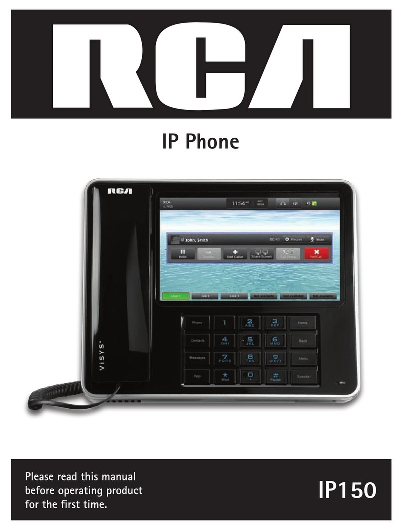 RCA IP150 User manual