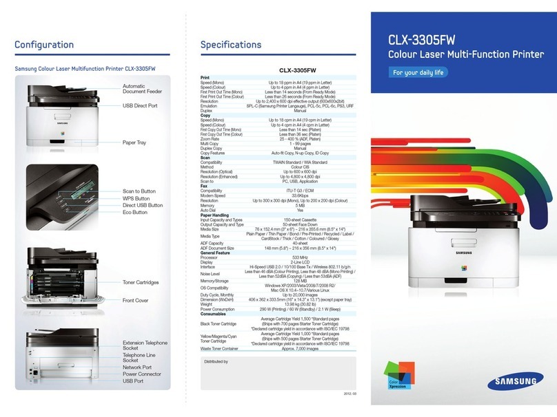Samsung CLX-3305FW User manual