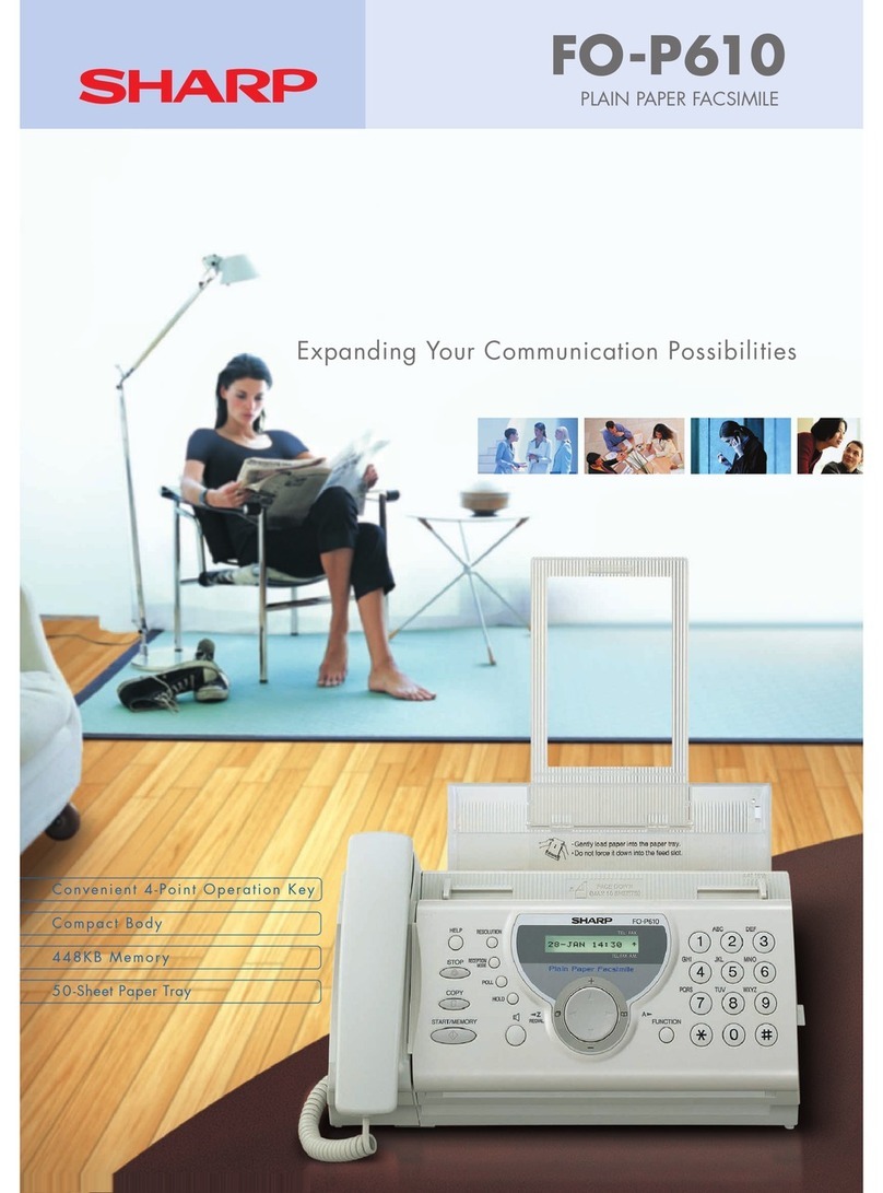 Sharp FO-P610 Specifications