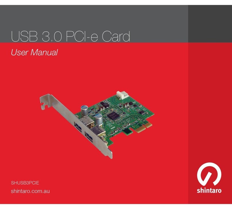 Shintaro SHUSB3PCIE user manual