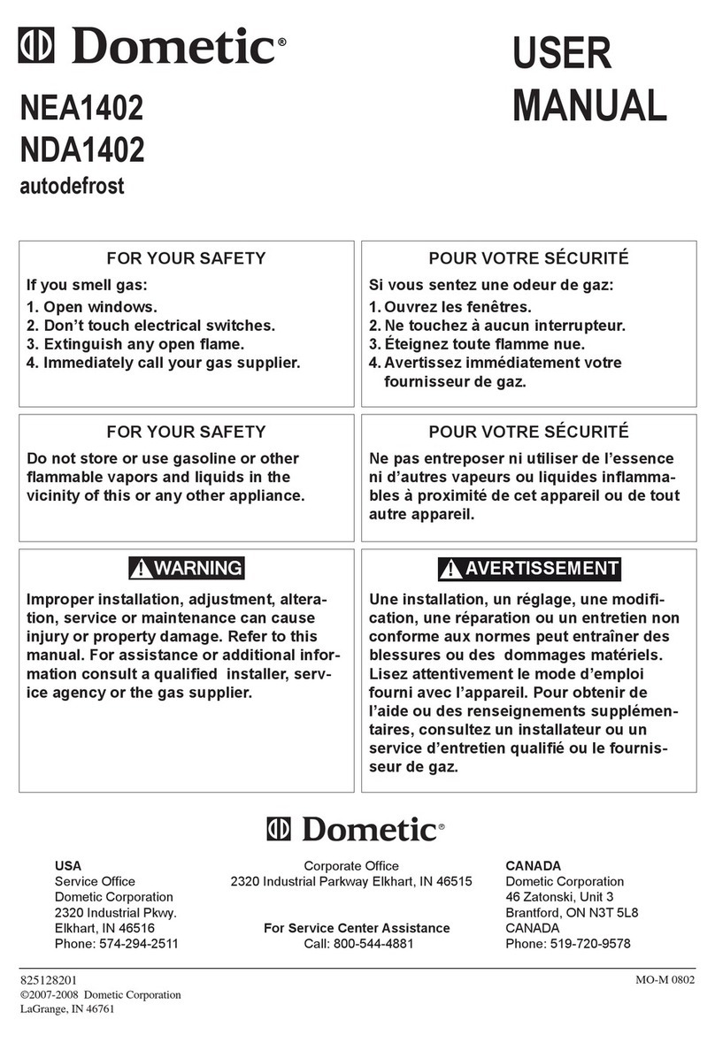 Dometic NEA1402 user manual
