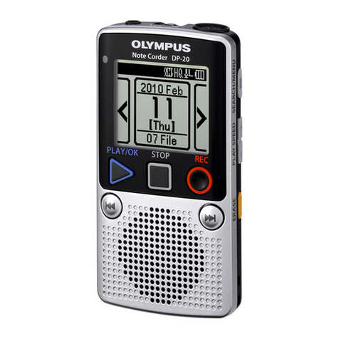 Olympus NOTE CORDER DP-20 User manual