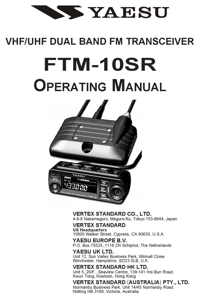 Vertex Standard FTM-10SR User manual