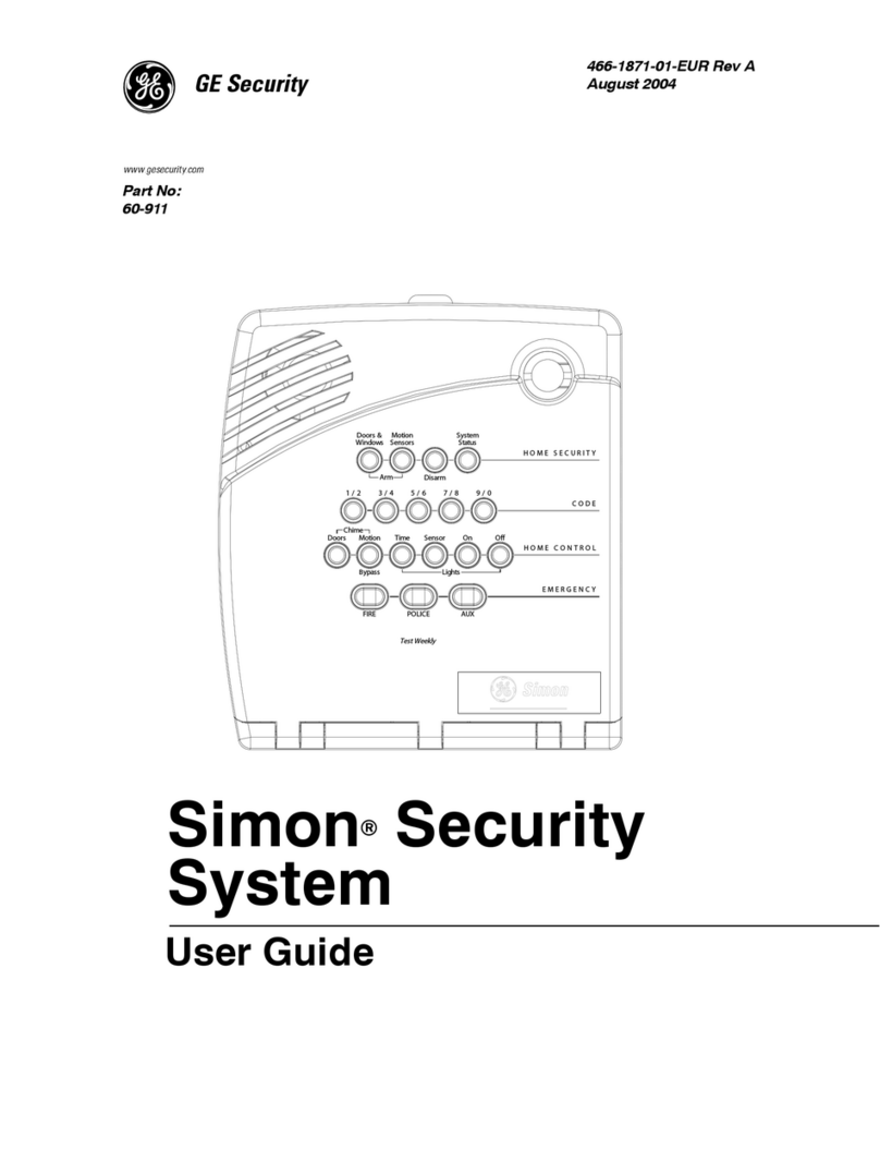GE Security Simon User manual