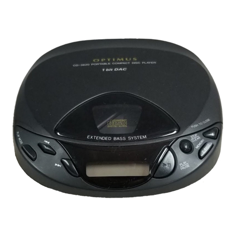 Optimus CD-3620 (42-5073) User manual