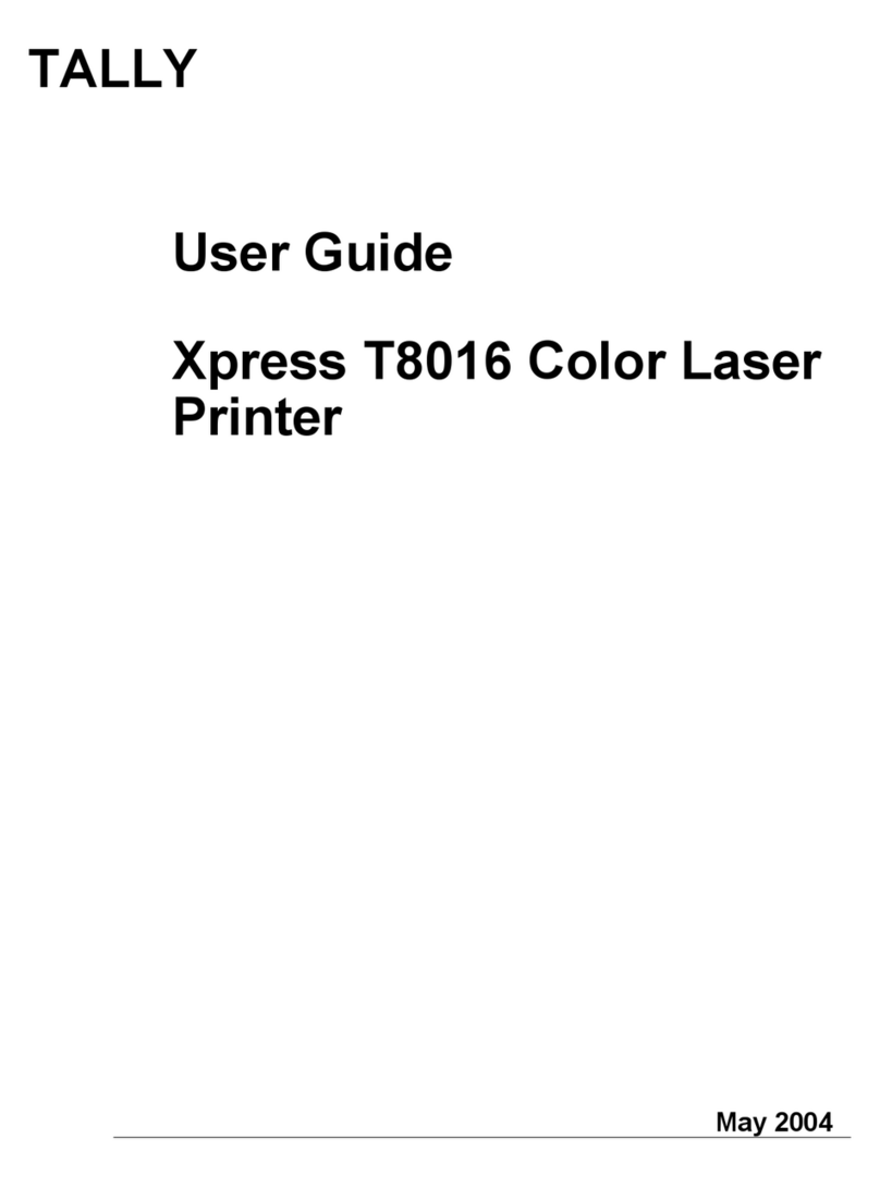 Tally Xpress T8016 User manual