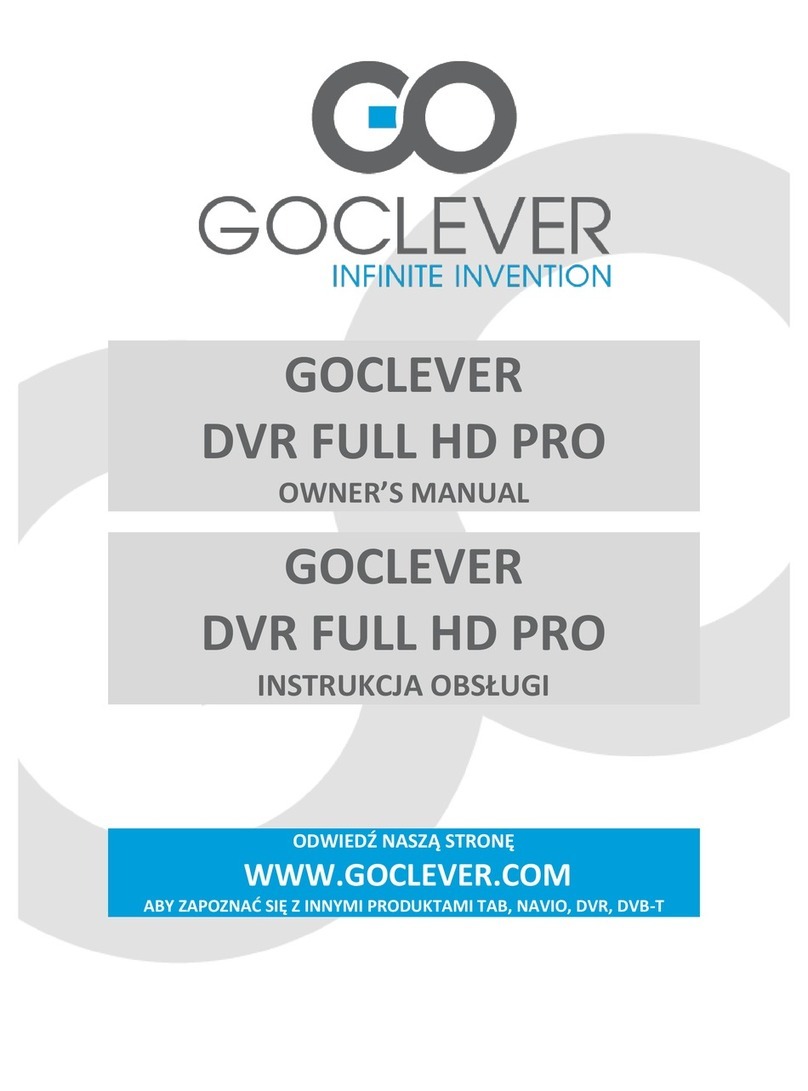 Goclever DVR FULL HD PRO owner's manual