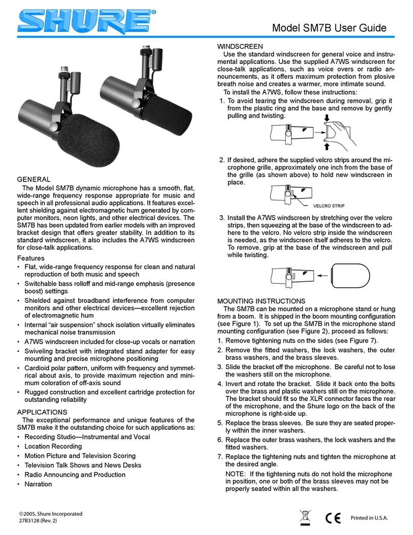 Shure SM7B User manual