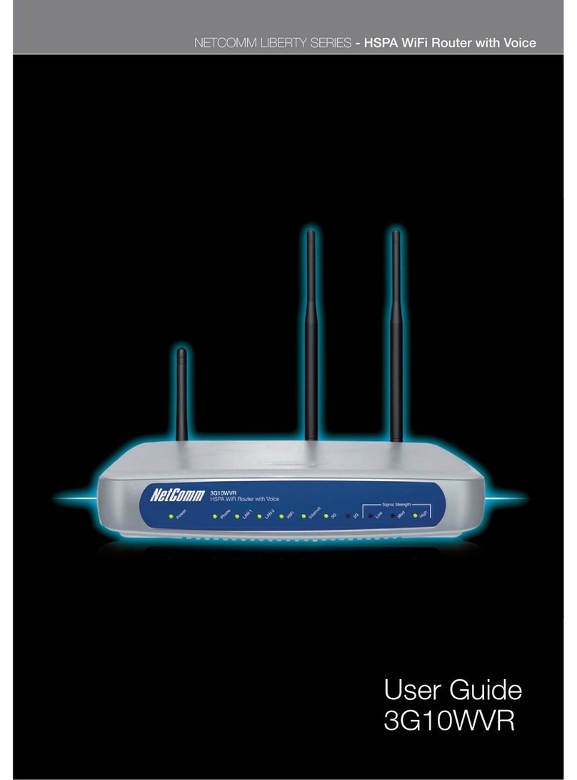 NetComm 3G10WVR User manual NetComm 3G10WVR User manual