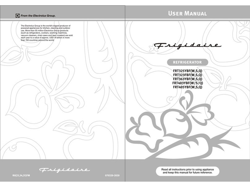 Frigidaire FRT325YBFW User manual