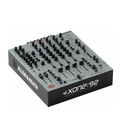 ALLEN & HEATH XONE 92 User manual