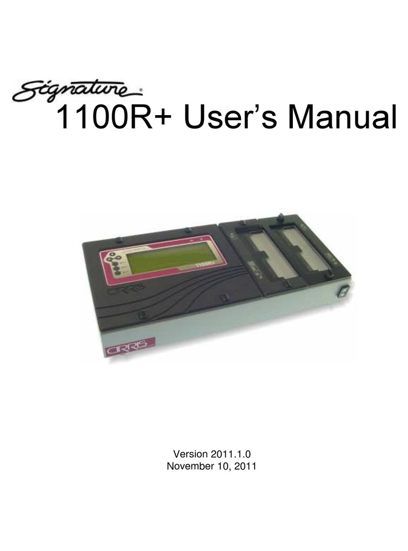 Signature 1100R+ user manual