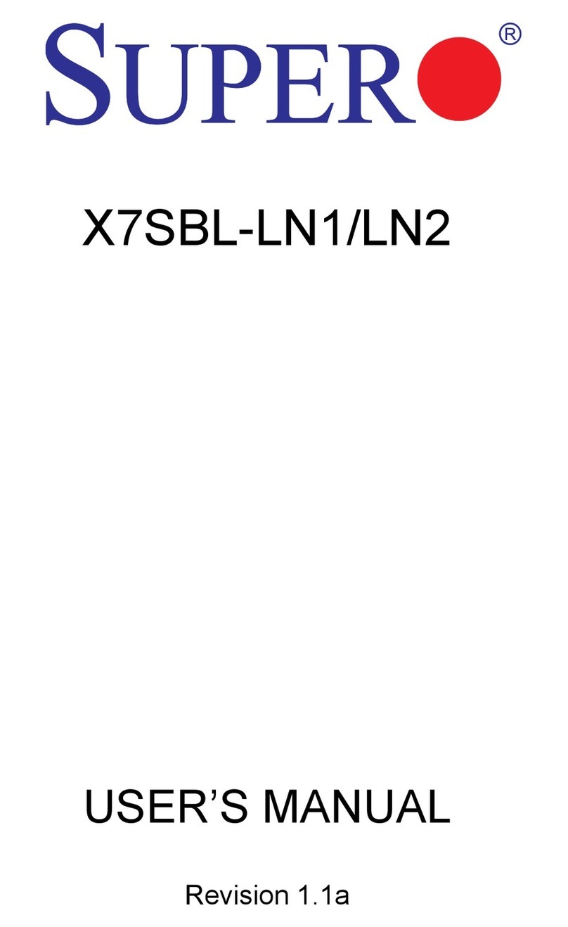 Supero X7SBL-LN1 User manual