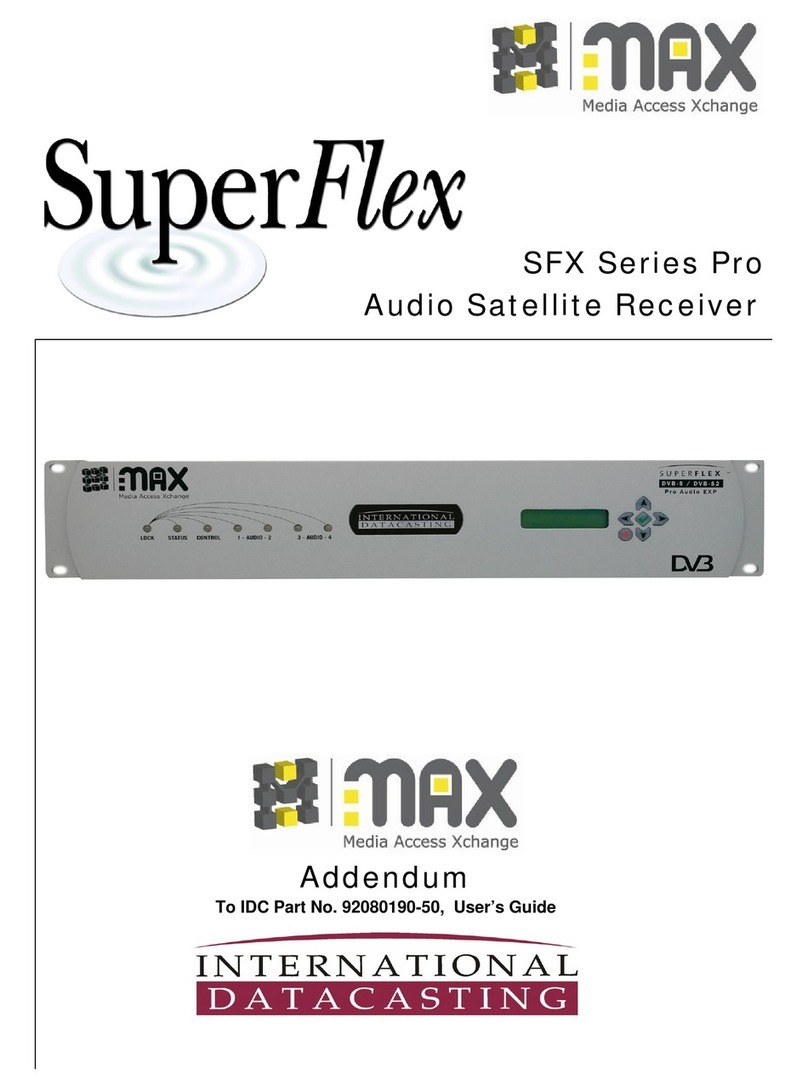International Datacasting Corporation SFX Pro Series User manual