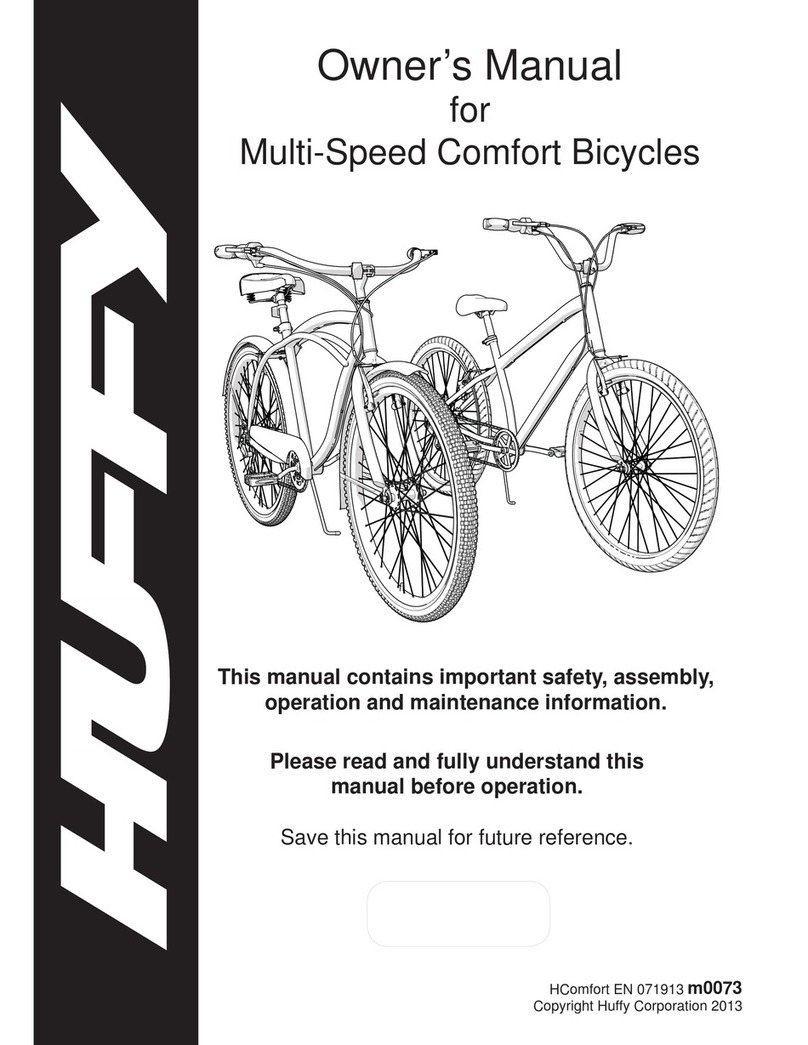 Huffy Multi-Speed Comfort Bicycles owner's manual