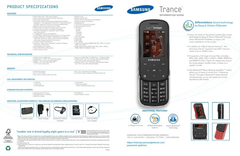 Samsung Trance User manual