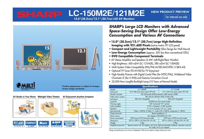 Sharp LC-150M2E User manual