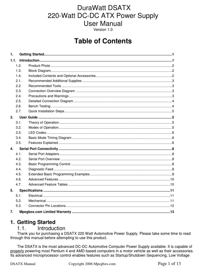 MPEGbox DuraWattDSATX user manual
