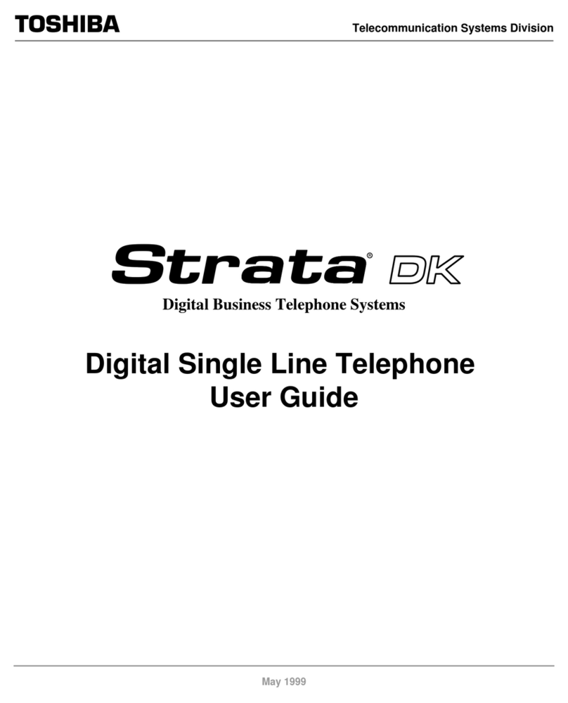 Toshiba Strata DK Backup User manual