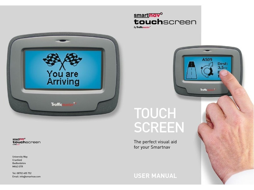 Trafficmaster Smartnav Touch Screen user manual
