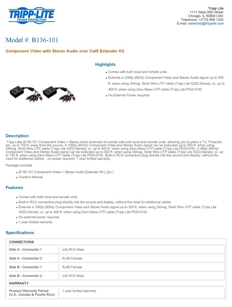 Tripp Lite B136-101 Specifications