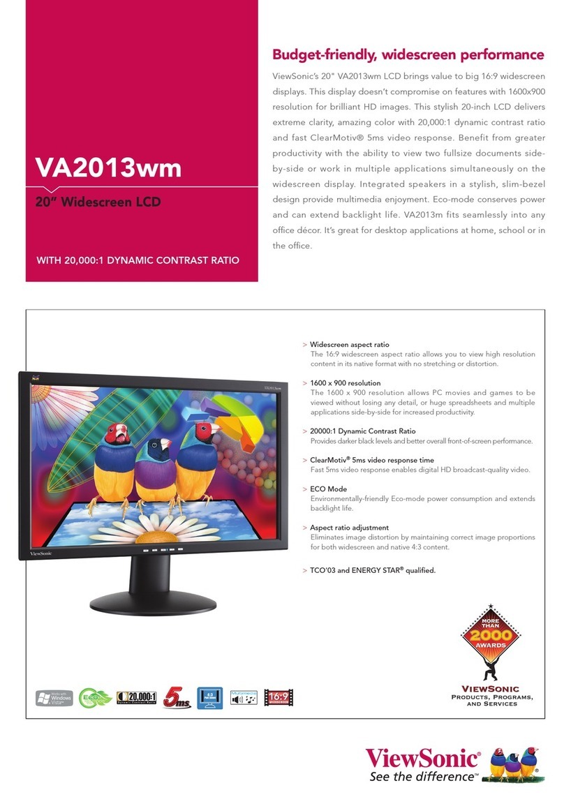 ViewSonic VA2013wm User manual