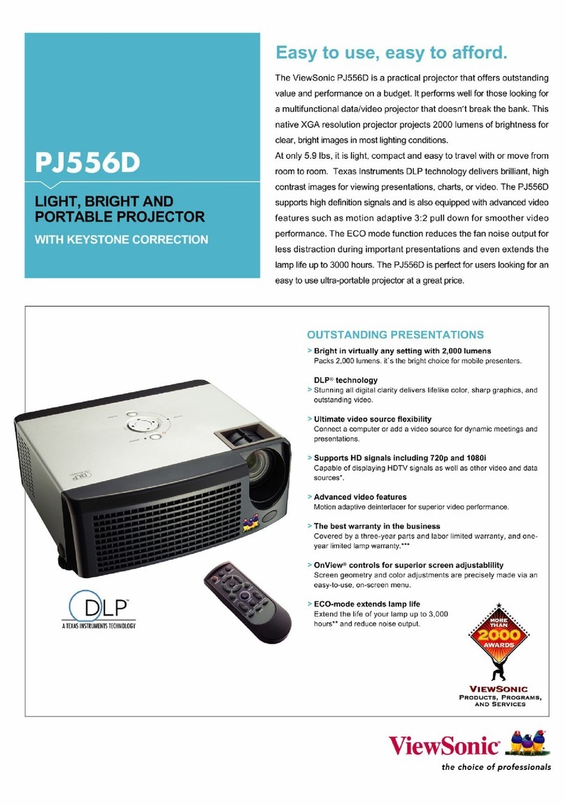 ViewSonic PJ556D Specifications