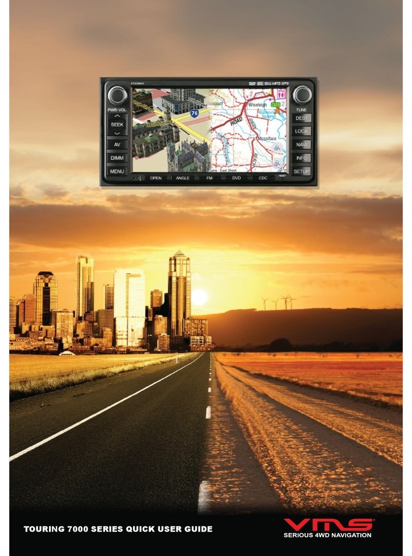 VMS TOURING 7000 SERIES Quick user guide