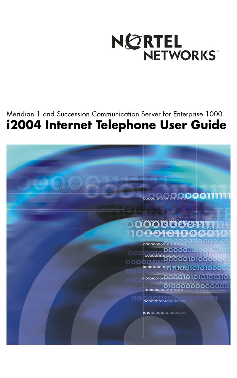Nortel i2004 User manual