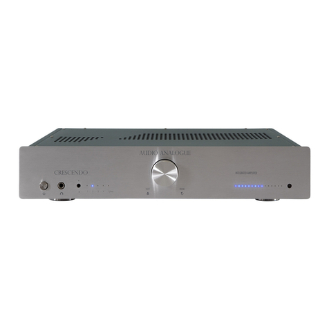 Audio Analogue Crescendo User manual