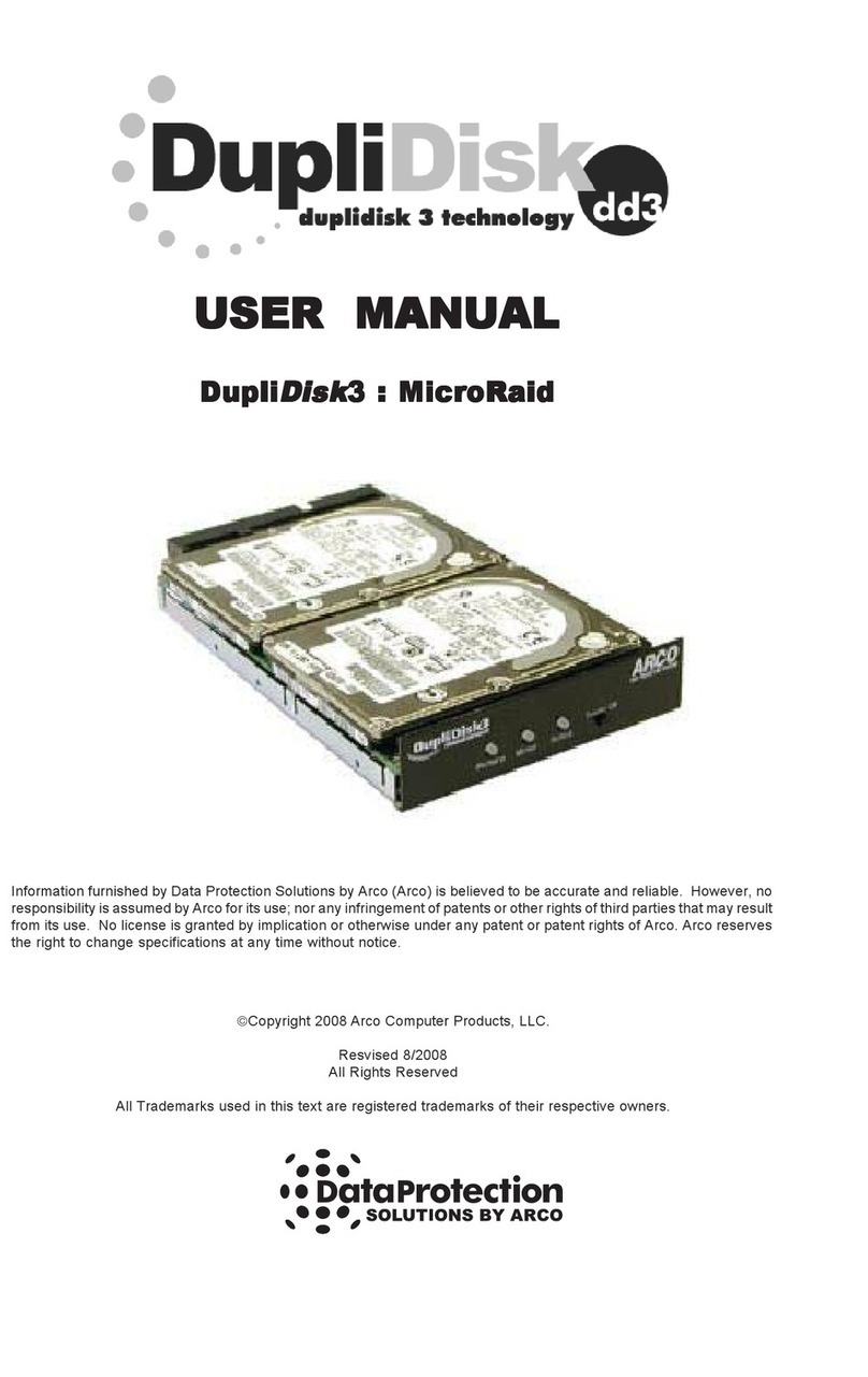 Arco Computer Products MicroRaid Disk Drive user manual Arco Computer Products MicroRaid Disk Drive user manual
