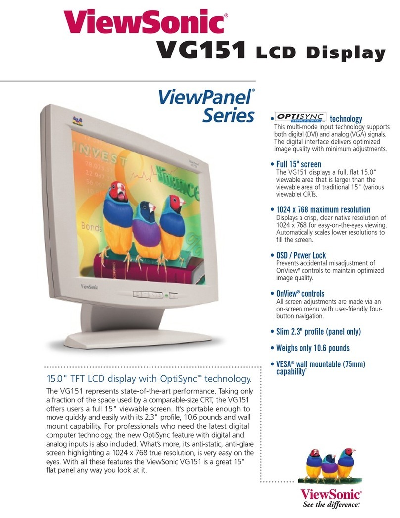 ViewSonic ViewPanel VG151 User manual