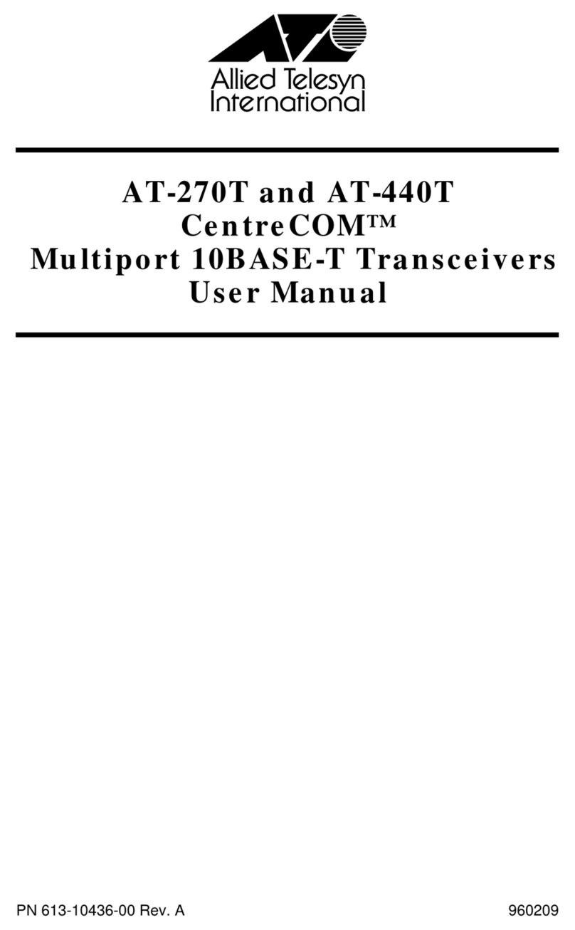 Allied Telesis CentreCOM AT-270T User manual