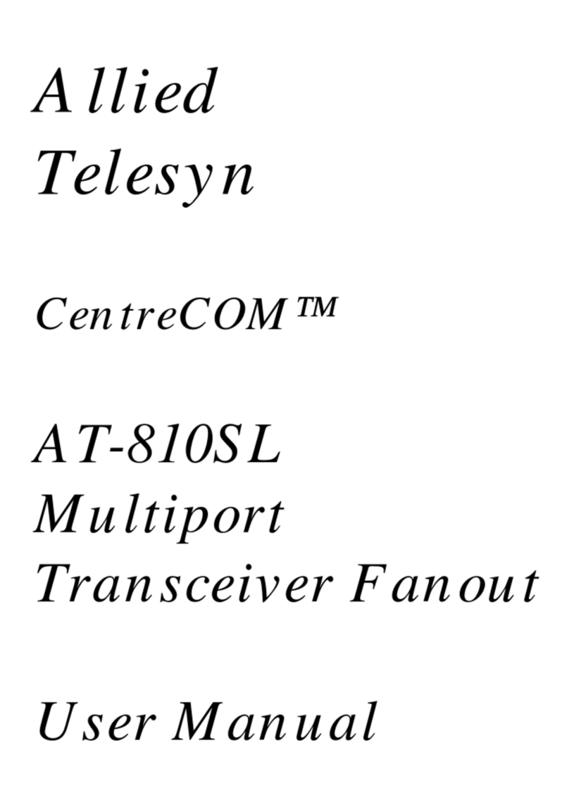 Allied Telesis CentreCOM AT-810SL user manual