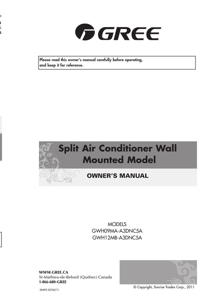 Gree GWH09MA-A3DNC5A owner's manual