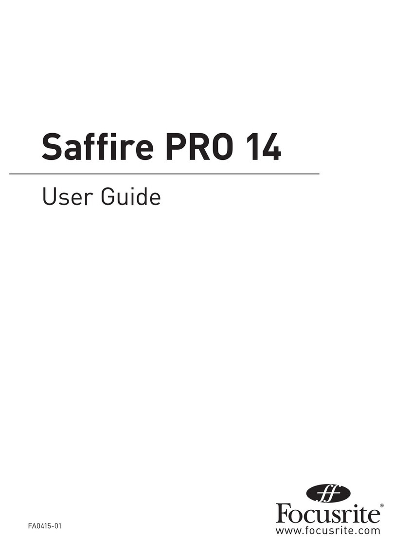 Focusrite Saf?re PRO 14 User manual