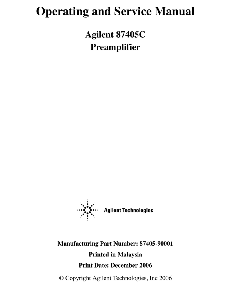 Agilent Technologies 87405C Operating and service manual