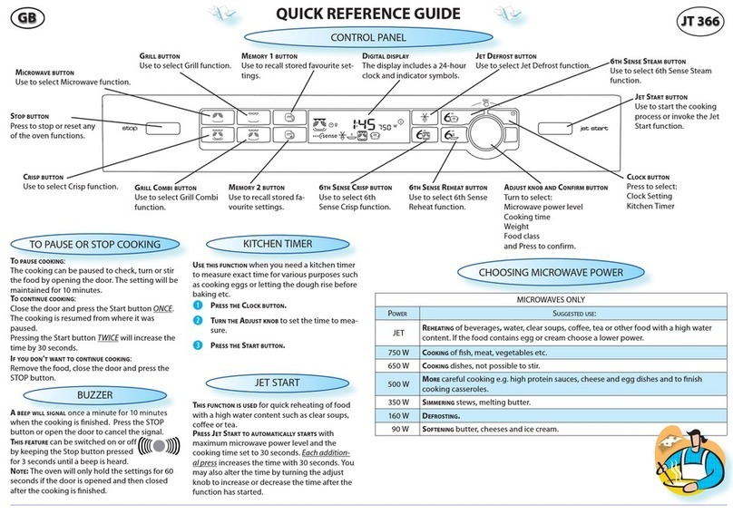 Whirlpool JT 366 SL User manual