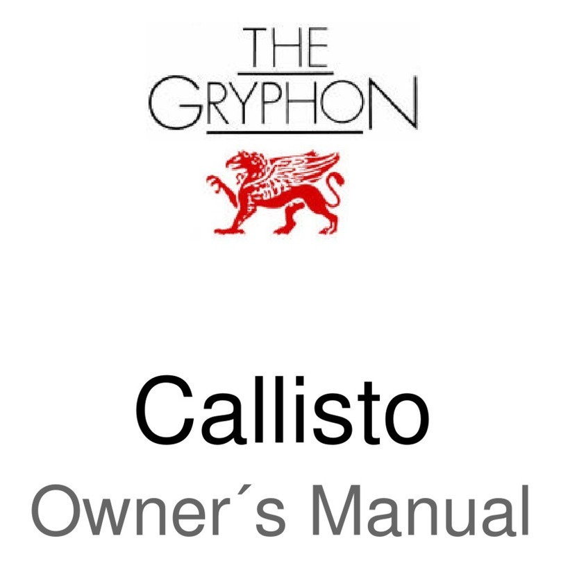 Gryphon Callisto owner's manual