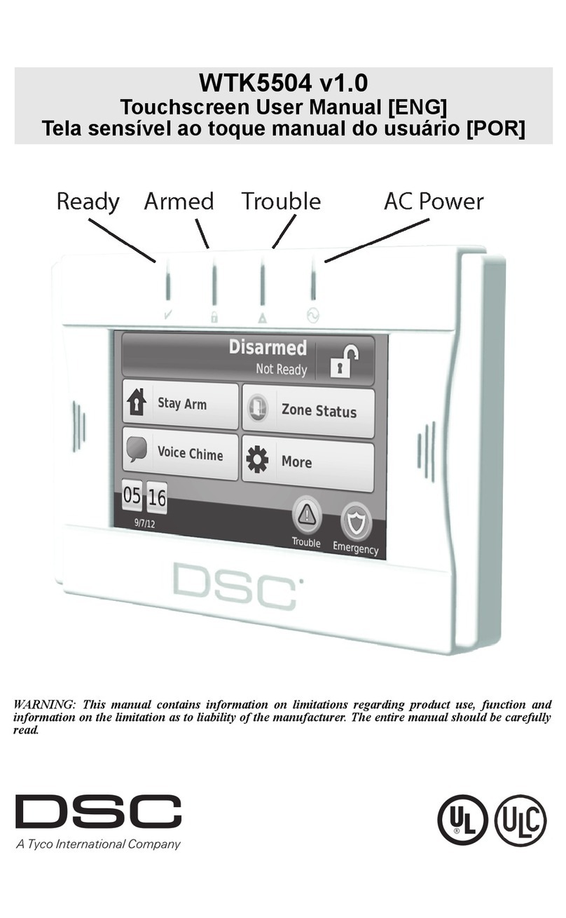 DSC WTK5504 user manual