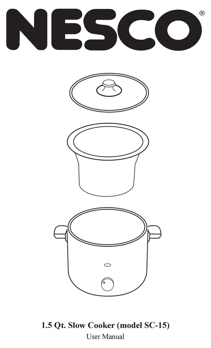 Nesco SC-15 User manual