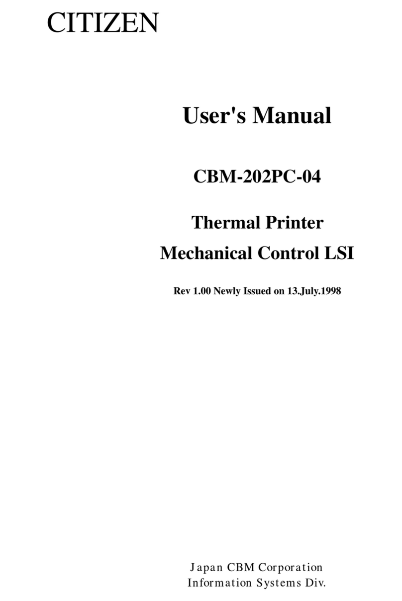 Citizen CBM-202PC-04 User manual